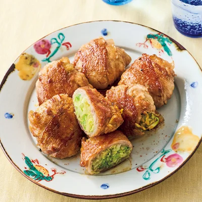 肉巻きキャベツの照り焼き