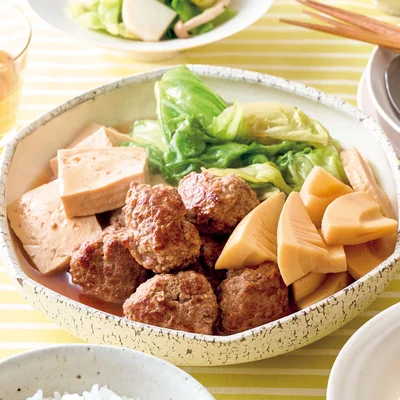 「肉だんご豆腐」の献立