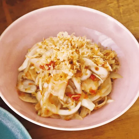 新玉ねぎの梅あえ