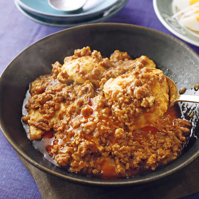 すくい豆腐の麻婆煮