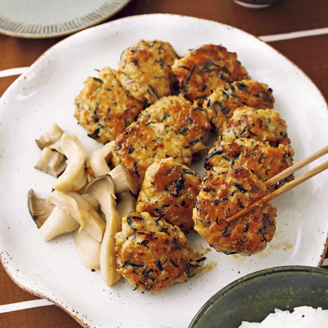 ひじきつくねの甘辛焼き
