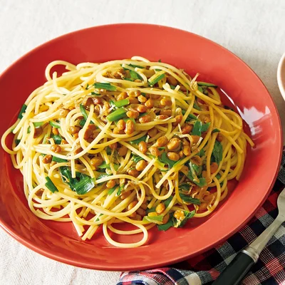 納豆じゃこパスタ