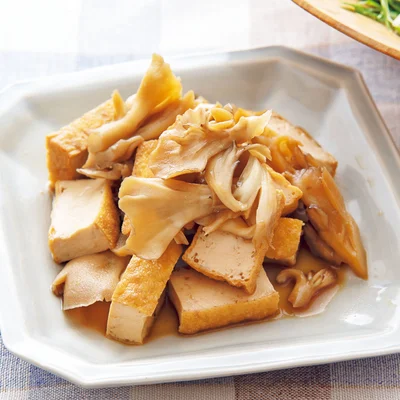 厚揚げとまいたけの甘煮