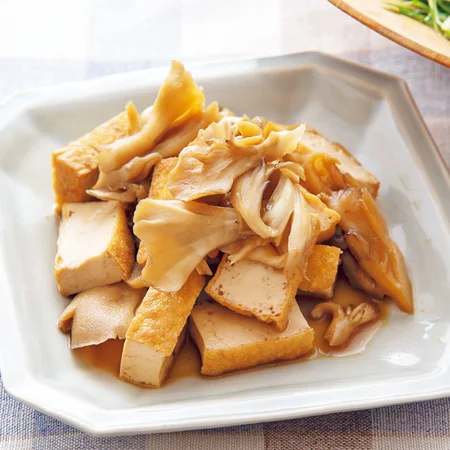 厚揚げとまいたけの甘煮