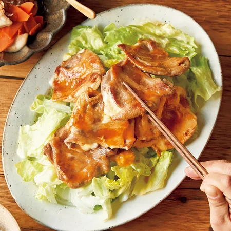 豚肉のチーズサンド照り焼き