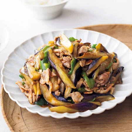 なすと豚肉のチンジャオ風炒め