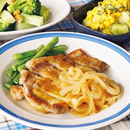 カレー風味ポークソテー