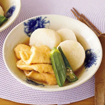 油揚げと長いもの煮もの