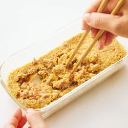 ひき肉と卵をレンチン