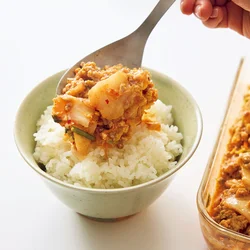 ご飯にのせて完成！