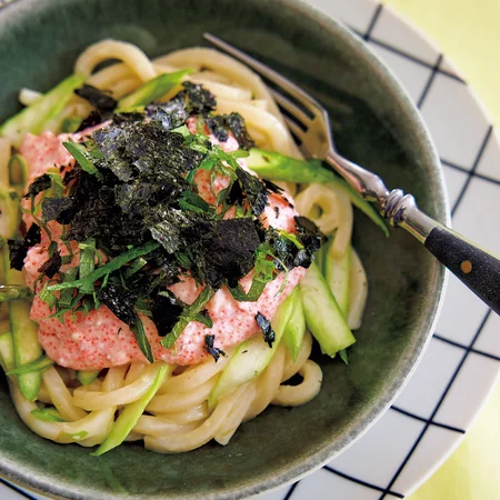 明太豆腐クリームうどん