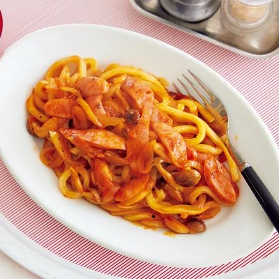 うどんdeナポリタン