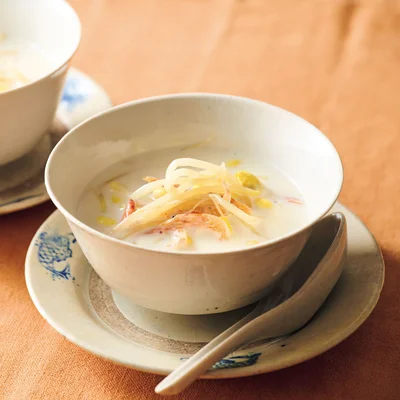 豆もやしの豆乳スープ