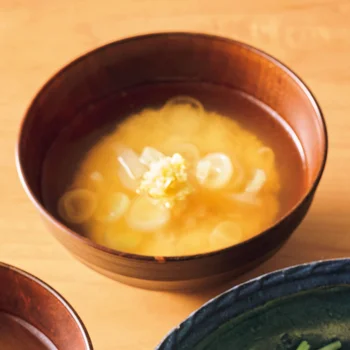 長いもとねぎのすまし汁
