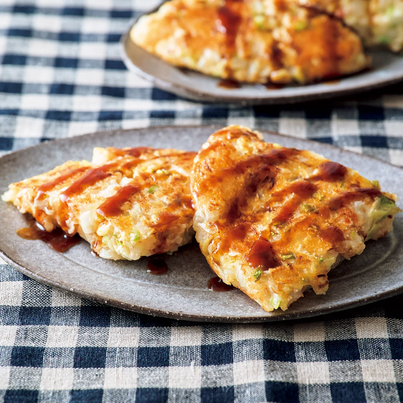 白菜と明太チーズのお好み焼き風