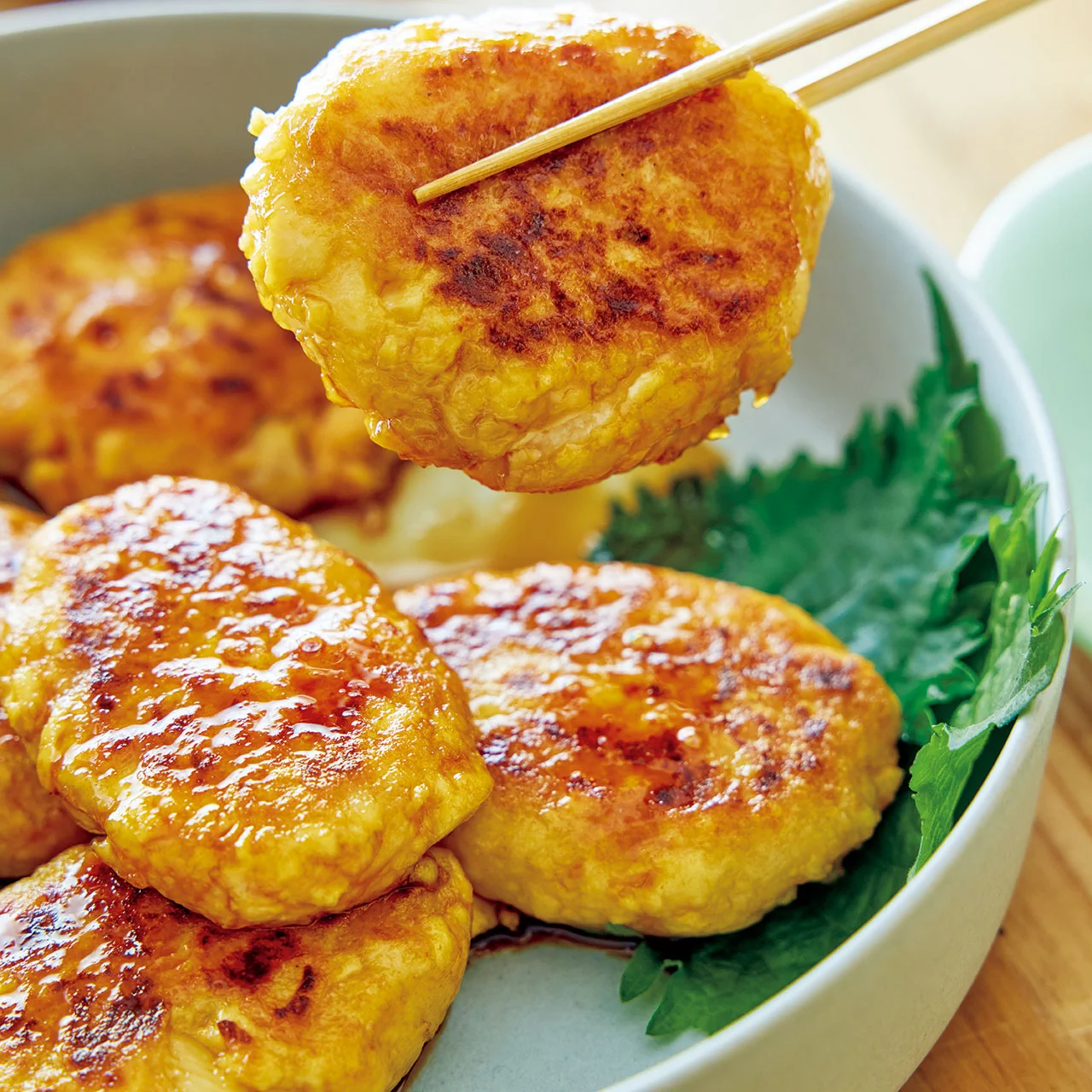 豆腐と長いもの落とし焼き