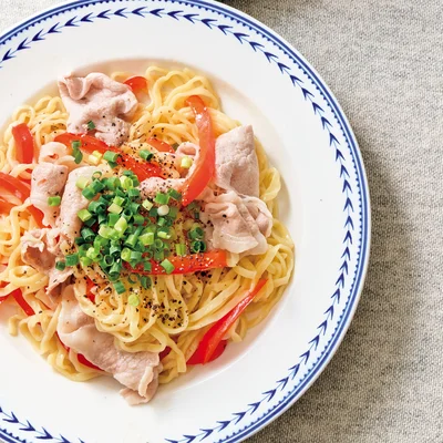 「豚肉のうま塩あえ麺」の献立