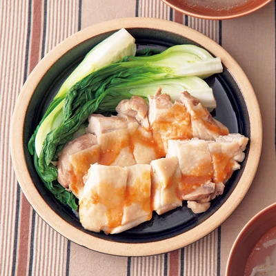 「とり肉のしっとりレンジ蒸し」の献立