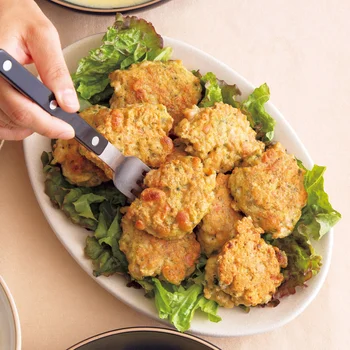 蒸し大豆入り青のりナゲット