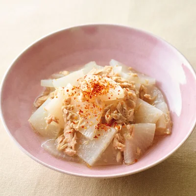 大根とツナの韓国風塩煮