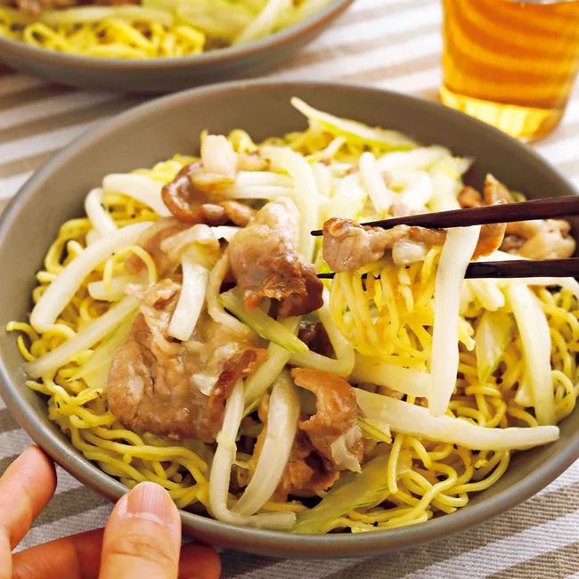 肉野菜あんかけ焼きそば