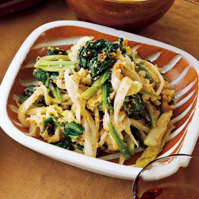 ほうれん草と白菜のごまおかかあえ