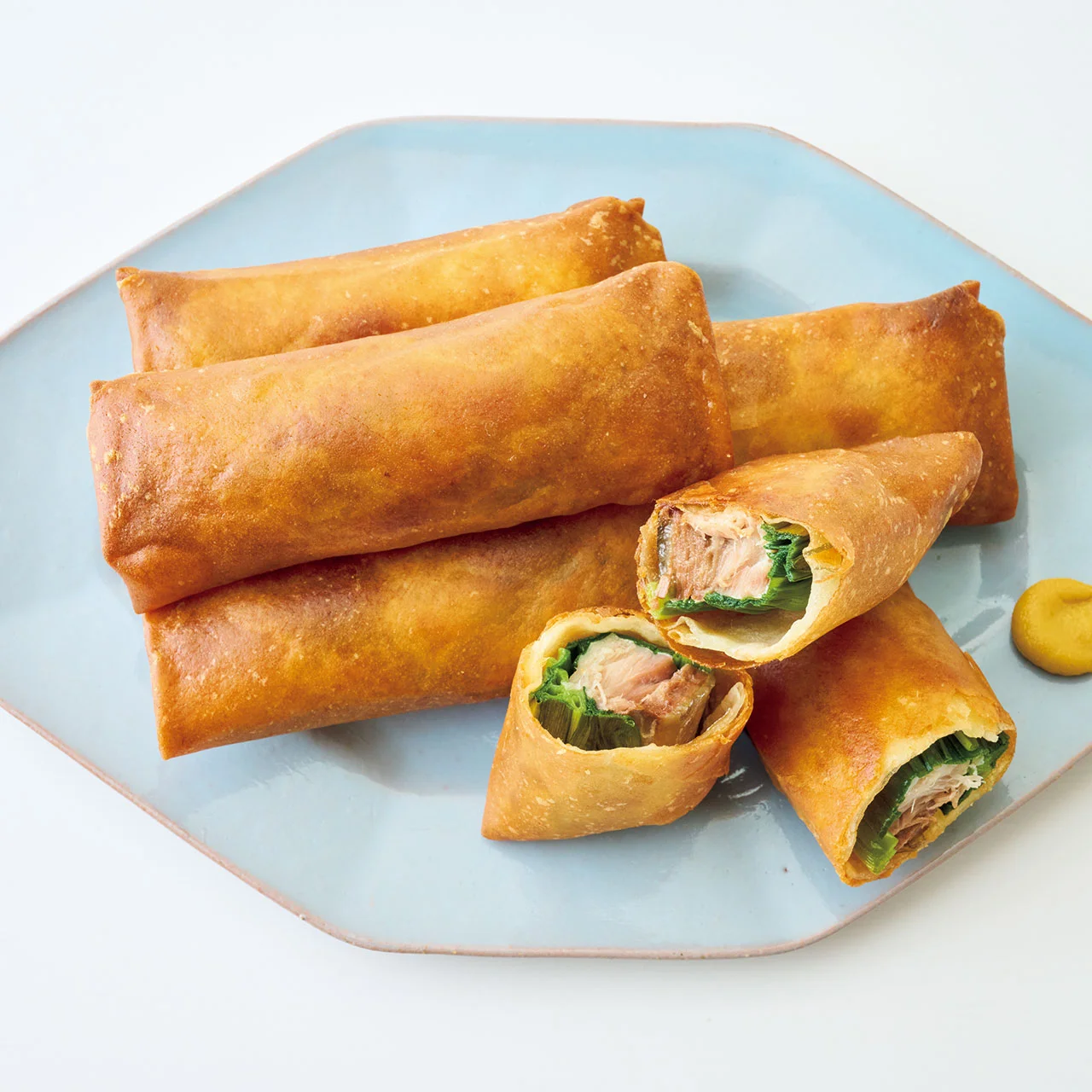 ねぎさば春巻き