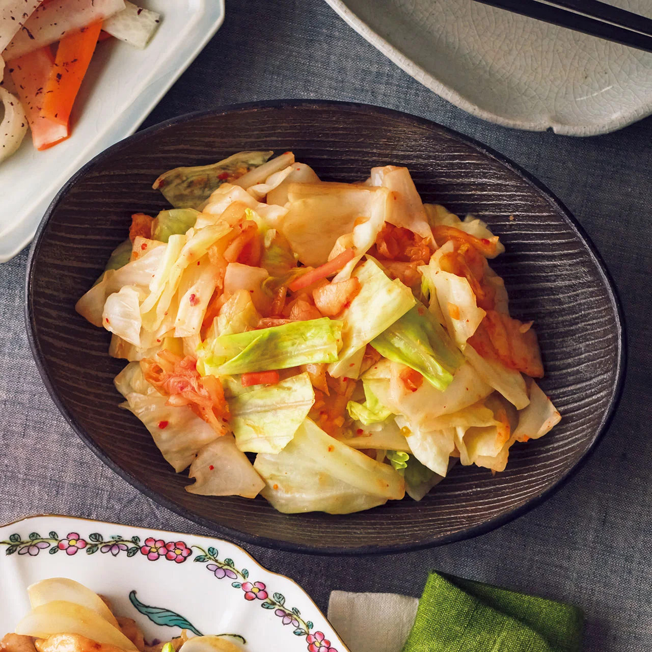 キャベツのキムチあえ