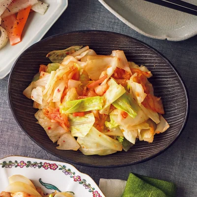キャベツのキムチあえ