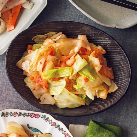 キャベツのキムチあえ