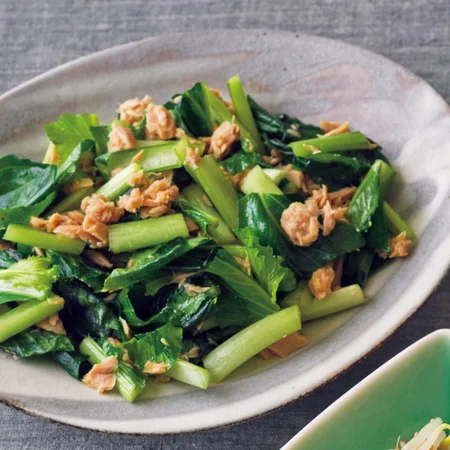 小松菜とツナのさっぱりあえ