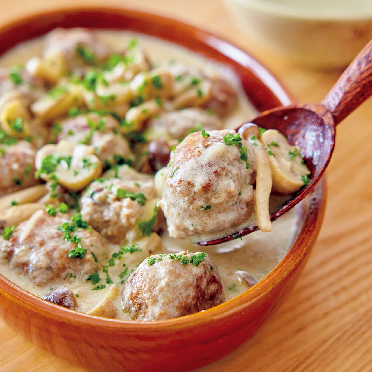 ミートボールのクリーム煮