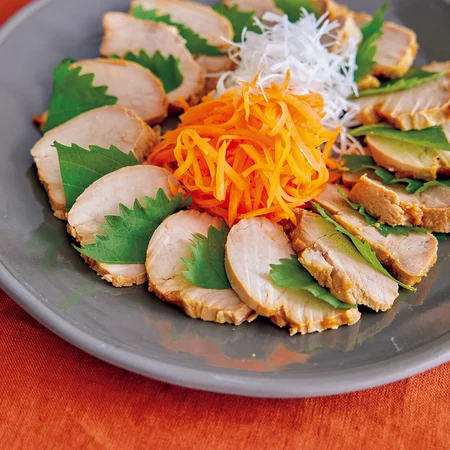 豚肉のみそ漬けシャキシャキ野菜添え