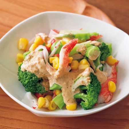 ブロッコリーのごまマヨサラダ