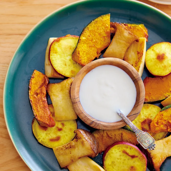 グリル野菜のサラダ シーザーソース