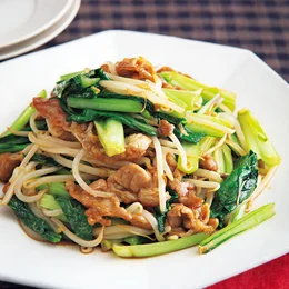 「豚こまと小松菜のオイスター炒め」の献立