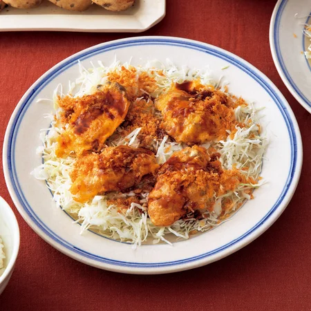 かきフライ風ピカタ