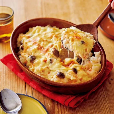 きのこ明太クリームドリア