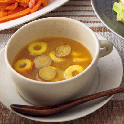 ちくわとごぼうのカレースープ