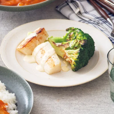 蒸し焼きブロッコリーのゆずこしょうマヨサラダ