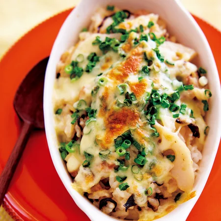 豚肉とれんこんの和風クリームドリア