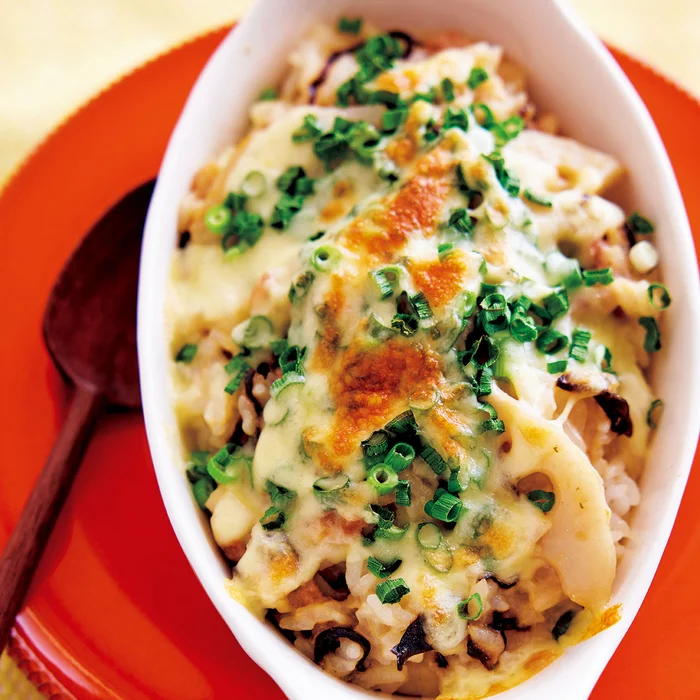 豚肉とれんこんの和風クリームドリア