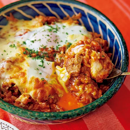 カレーハンバーグドリア