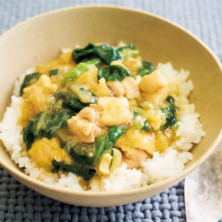 参鶏湯（サムゲタン）風あんかけ丼