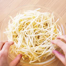 もやしをレンチンする