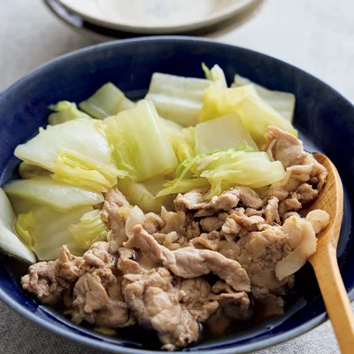 白菜と豚こまのうま煮