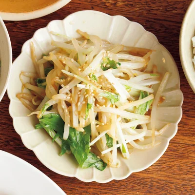 もやしと水菜のナムル