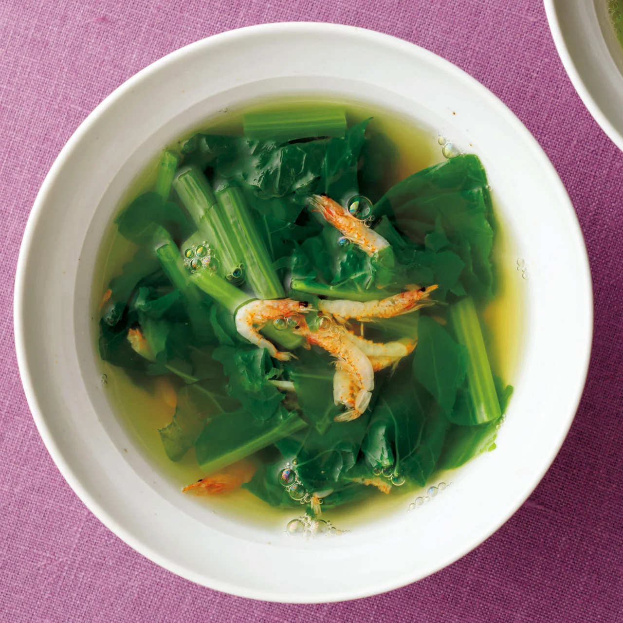 かぶの葉のスープ