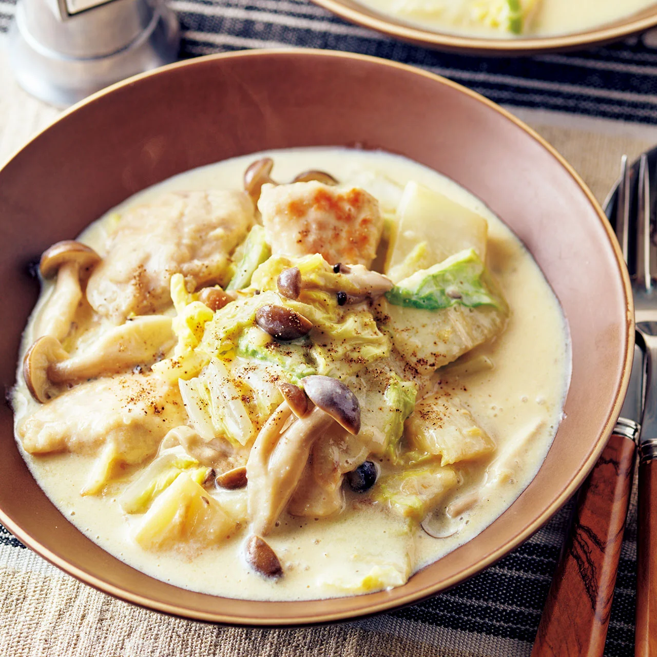 ささ身と白菜のクリーム煮