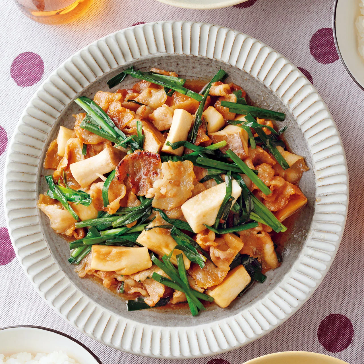 豚肉とエリンギの甘辛炒め